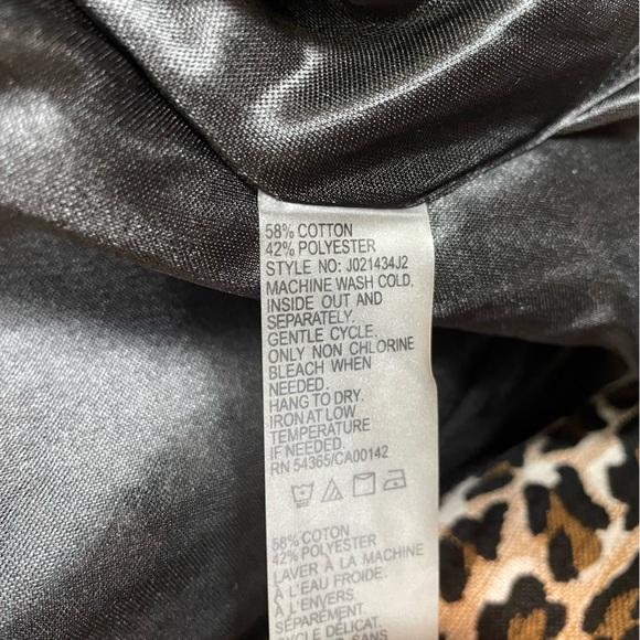 Bianca Nygard Leopard Print Moto Jacket Size 10 - Picture 9 of 10